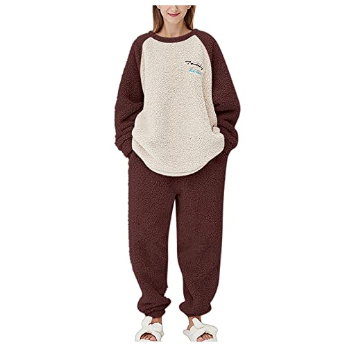 Pyjamas flanelle hommes et femmes avec hauts et pantalons chauds pour l'hiver