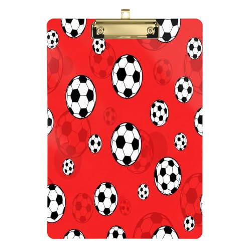 Nander Soccer Ball Acrylic Clipboard 12.5