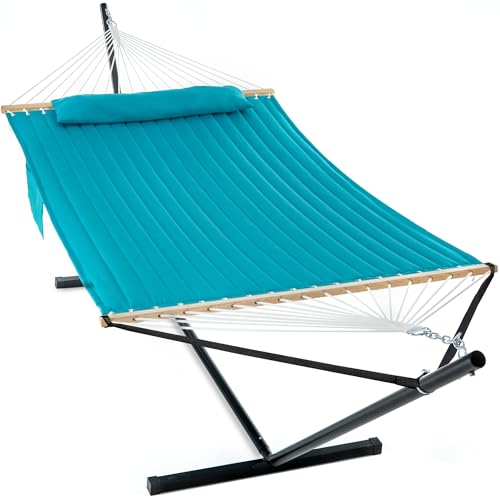 Image of GAFETE 2 Person Hammock with Stand for Outside, Heavy Duty Steel Stand