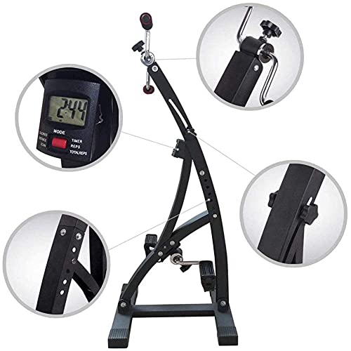 Exerciseur à pédale pliable pour personnes âgées avec moniteur LCD