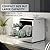 Hermitlux Portable Countertop Dishwashes, 5 Washing Programs Mini Dishwasher with 5-Liter Built-in Water Tank for Apartments & RVs, Tabletop Dishwasher with LED Light & Glass Door, No Hookup Needed