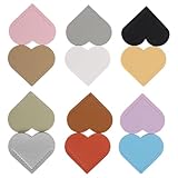 Homoyoyo 12 Bunte Herz Lesezeichen aus Pu Leder Wasserfeste Buchseitenhalter für Schüler Lehrer Schule und Büro Praktisches Lesezeichen Satz für Grundschüler