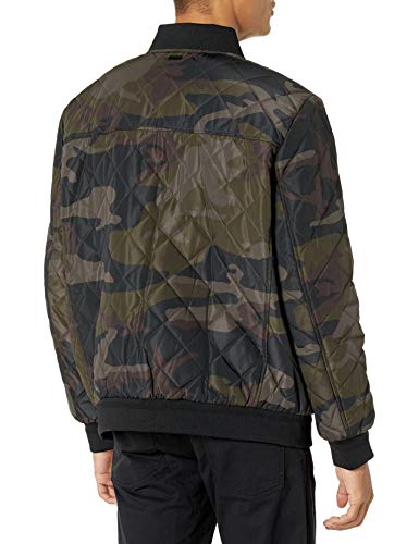 Image of Calvin Klein Men's Quilted Zipper Detail Flight Jacket