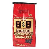 B&B Charcoal Competition Char-logs Charcoal Briquettes, 30 Lbs (1 Pack)