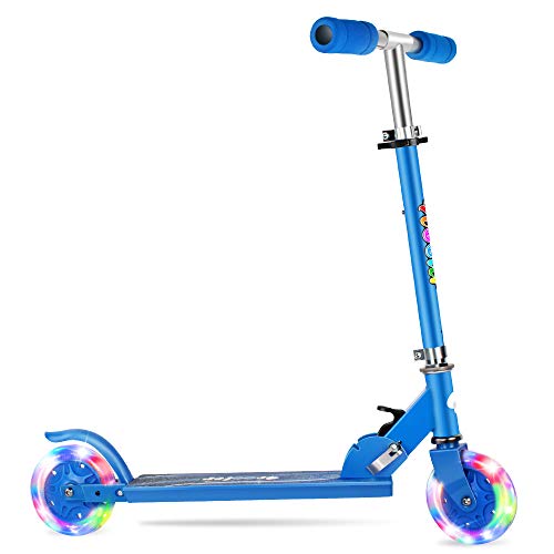 BELEEV Folding Kick Scooter for Kids 2 Wheel Scooter for Girls Boys, CSPC&ASTM