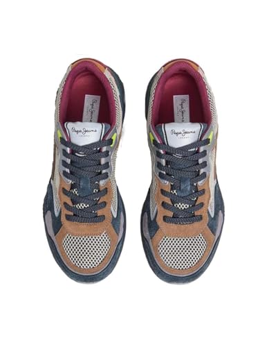 Pepe Jeans Dave Risen Trainers EU 41, baskets basses à lacets résistantes