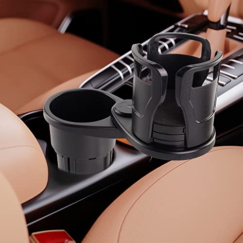 Portavasos ajustable para auto, negro carbono miniatura 3