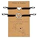 J.Endéar Madre Hija Pulseras Corazones Plata 925 Cuerda de filigrana Hecha A Mano Joyería Cumpleaños Día de la Madre Regalos para Mamá Hija Pulsera Set para 2