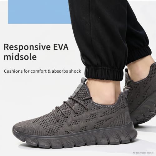 Image of Men Walking Running Tennis Sneakers Non Slip