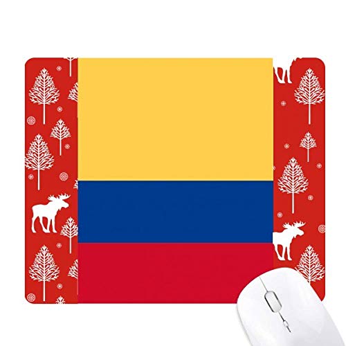 La souris au cœur de la forêt : tapis drapeau national Amérique du Sud