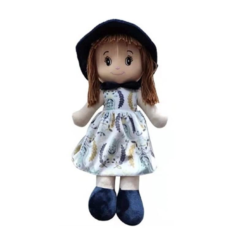 MARUKATSU Boneca de pano bebé menina tamanhos 22 * 45 cm brinquedo macio boneca princesa presentes meninas 0 presentes aniversário batismo dia dos namorados natal boneca multicolo (branca)