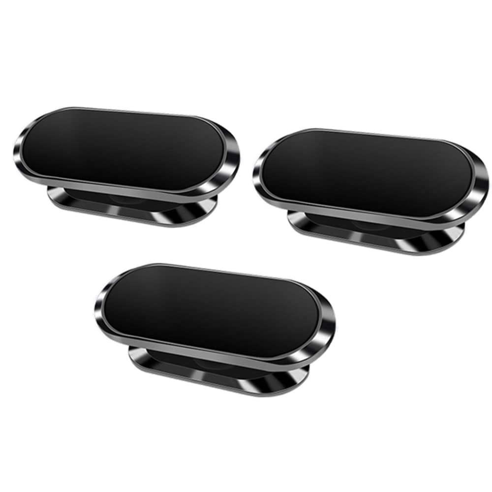 LiedeshoMagnetic Car Phone Holder Mount Auto Dashboard Universal 360° Rotation Adjustable Hands Free Cell Phone Car Mount Compatible with iPhone,Samsung,LG,GPS Devices,etc(3 Pack) (Black)