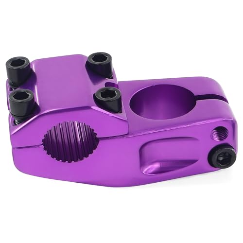 MAKELEN Bike Stem for BMX Bike Aluminum Alloy Fixed Gear Bicycle Stem Bright Purple
