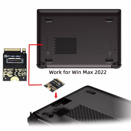 Adaptador PCI-E 4.0 M-Key M.2 a Oculink SFF-8612 para SSD NVME miniatura 7