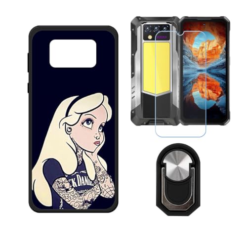 BMPNLSZ �K�p Oukitel WP100 Plus�p+HD�����K���X�ɓK�����ėpTPU�P�[�X+ �X�}�z�����O�� - WZ1 | �V���J�Q���P�[�X�o���p�[�ی�o�b�N�P�[�X-�ɓK����9�d�x�X�N���C�u�h�~�X�N���[���v���e�N�^(6,8") + ���O���\