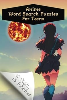 Paperback Anime Word Search Puzzles For Teens Book