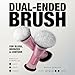 Real Techniques Ultimate Multi Tasker Brush, Dual-Ended Makeup Brush for Foundation, Blush Bronzer & Powder, Precision Sculpting & Blending, UltraPlush Bristles, Cruelty-Free, 1 Count
