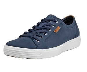 ECCO Men's Soft Long Lace Leather Sneaker,