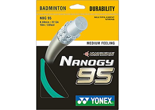 YONEX Nanogy 95 Badminton String (Blue Green)