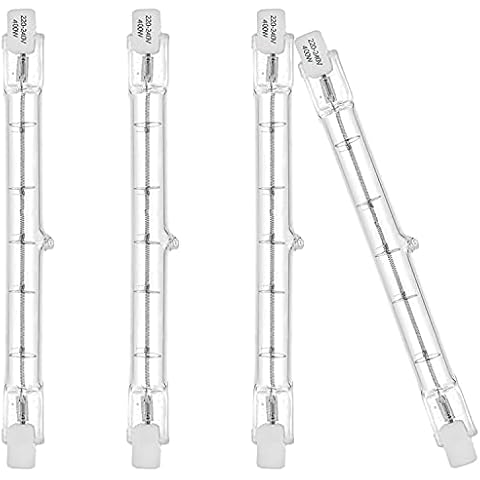 EKSAVE Halogenlampen R7s 118mm 230W Halogenstablampe 230V 2700K Warmweiß 3560LM Dimmbar Cover