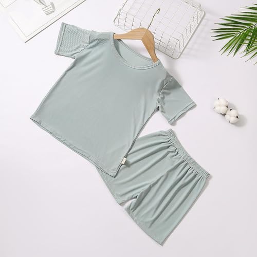 Boys Girls Ice Short Sleeve 𝗣ajamas Set Short Sleeve Cotton 𝐏js 2 Piece 𝐋ounge𝐰ear Home Wear Clothes4