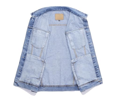 Men's Multi Pocket Denim Vest Trucker Sleeveless Jean Outerwear Casual Vintage Button Cowboy Vests2