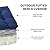 IPYNBAP Bench Cushion for Outdoor Furniture, 48x18x5 Inch, Waterproof Outdoor Bench Cushion, Tufted Bench Seat Cushion, Fade-Resistant Bench Pillow, Patio Bench Pad for Outdoor/Indoor Chair, Navy Blue