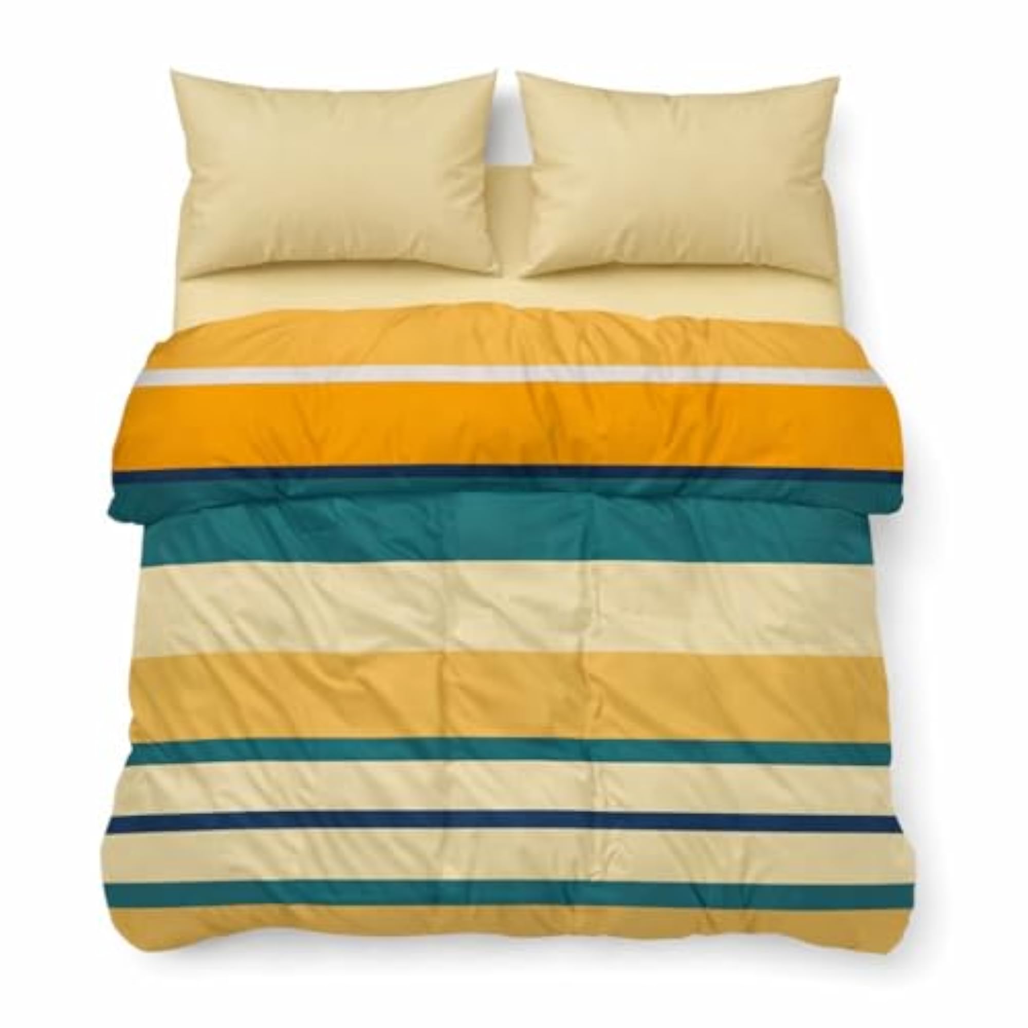 Premium Microfiber Comforter, Modern Striped Design