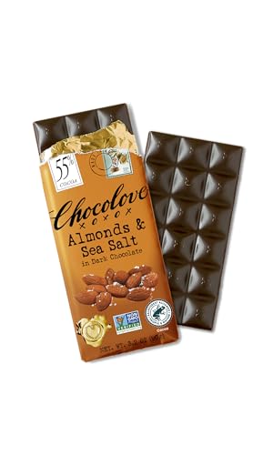 Image of Chocolove Almonds and Sea Salt in Dark Chocolate, 3.2 oz