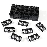 DIANN 50pcs 2 Cell 18650 Lithium Cell Spacer Double Battery Holder Bracket Battery Pack Bracket for Fixed Battery DIY