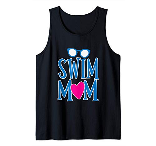 Swim Mom Supportive Swim Parent Camiseta sin Mangas