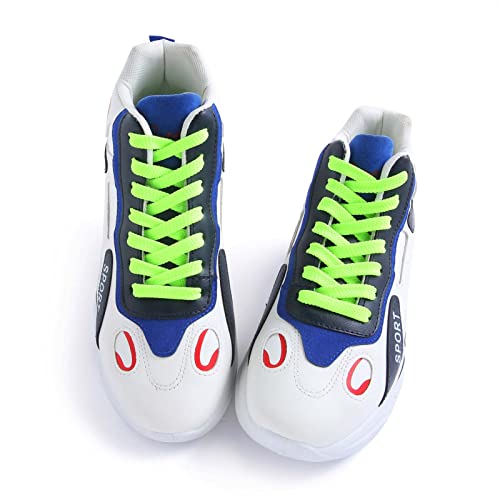 Image of VSUDO 2 Pairs Double Layer Flat Sneaker Shoe Lace, Flat Shoelace /Shoe String