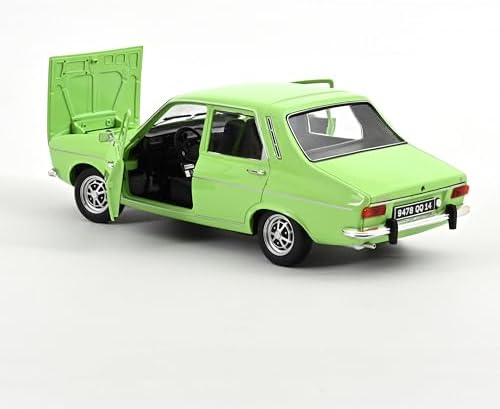 Renault 12 TS 1973 Vert Clair 1/18e Collections Populaires + Modèle Voiture Vintage + Figurine Jouet En Plastique + Pann