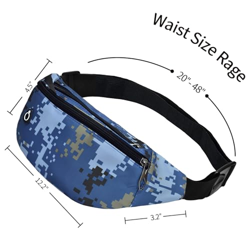 Image of Fanny Packs for Men and Women, Water-Repellent Sports Waist Pack Bag for Travel Hiking Running Hands-free