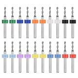 PATIKIL 2,1 mm Mikro-Bohrer, 0,3 cm Schaft, Hartmetall, Wolframstahl, 135 °, Mini-Bits, Druckleiterplatten, Bohrwerkzeug für CNC-Gravur, Präzisionsmaschinen, 20 Stück