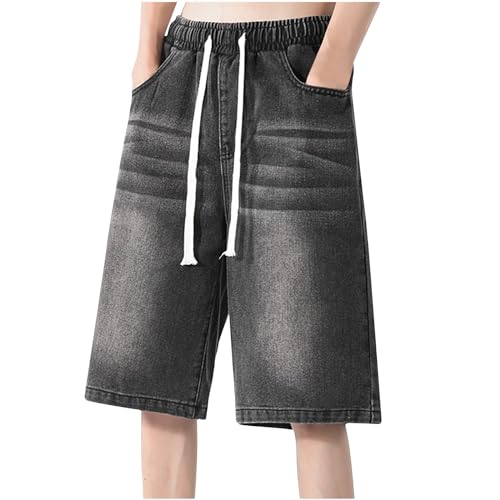 Pantalones Cortos Hombre Vaquero imitación Verano Casual Moda Jeans Pantalones Corto Suelto Short Original Trend Deporte Jogging Pantalon Fitness Chandal Pantalones de Trekking Playa 2024