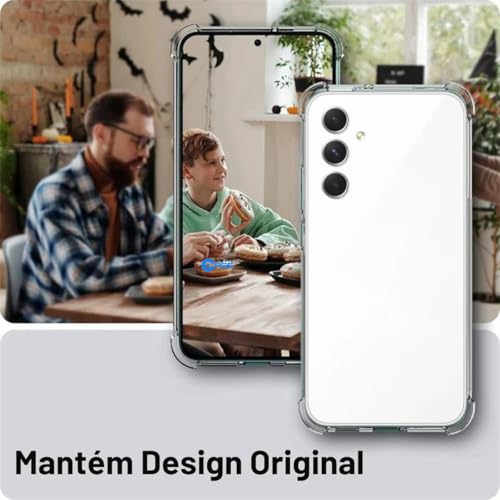 Capa Capinha Anti Impacto Compatível Samsung Galaxy A54 5g Case Antishock Transparente