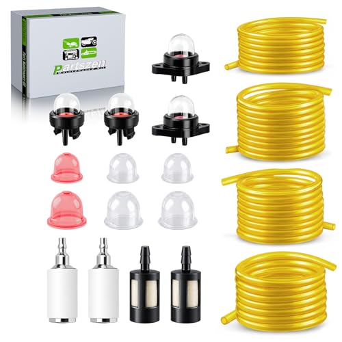 partszen Fuel Line Kit for Small Engines with Primer Bulbs, Filters & 4 Fuel Hose Sizes