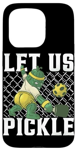 Let Us Pickle Funny Pickleball Player Gift Carcasa para iPhone 15 Pro