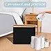efluky Toilet Paper Storage, Toilet Paper Basket with Lid, Bathroom Storage Organizer, Free Standing Holder Up to 9 Mega Rolls, Black