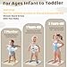 Baby Shower Stand with Support, 2-in-1 Sitting & Standing Baby Bath Stand with Anti-Slip Base, 10 Levels Adjustable Height and Armrest with Seat for Toddlers, Ideal Gift for Infants 6-36 Months