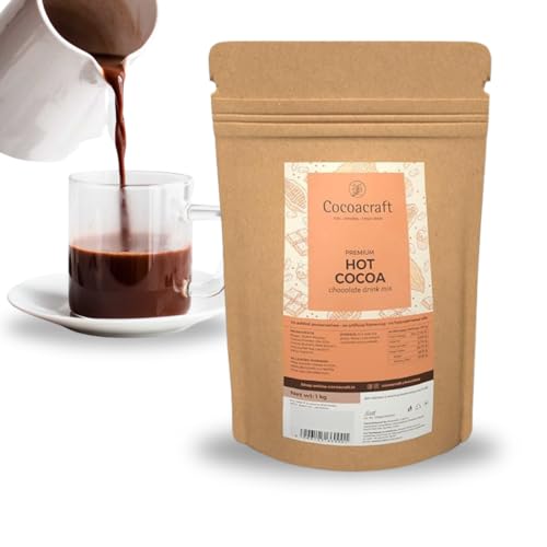 Image of Cocoacraft Hot Cocoa Chocolate Mix (1KG) Drinking Hot Chocolate Mix with 22% Cocoa Butter |100% Natural |