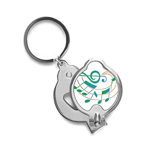 Coupe-ongles motif notation musique orange vert idée cadeau originale