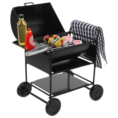 Barbecue miniature 1:12 en métal, cadeau idéal pour collectionneur
