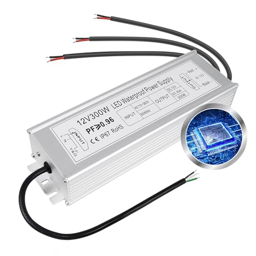 inShareplus 12V 300W Power Supply, AC 110-260V to DC 12 ...