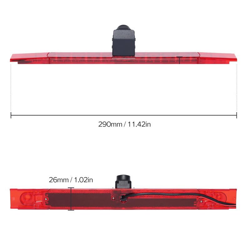 ESX SL227R Sunlight dubbele 3e remlicht achteruitrijcamera