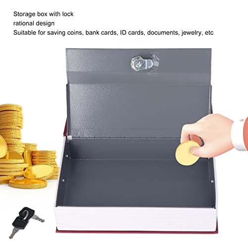 Coffre-fort pour livre de diversion discret et boîte de cachette argent - 3