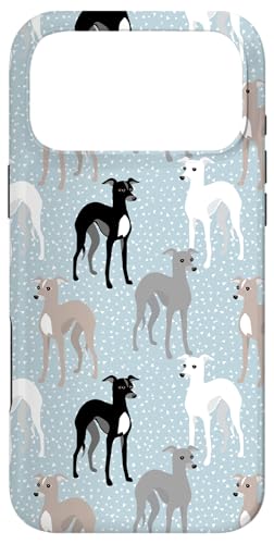 Italian Greyhound Mid-Century Modern Pattern Case for iPhone 17 Pro Max