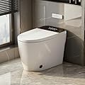 TOTTE Luxury Smart Toilet with Bidet, Hands-Free with Auto Open/Close Lid & Self-Cleaning Bowl | Adaptive Warm Water Wash & Heated Seat, Built-in Aroma, One-Piece Elongated Design