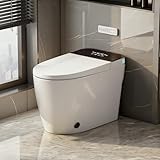 TOTTE Luxury Smart Toilet with Bidet, Hands-Free with Auto Open/Close Lid & Self-Cleaning Bowl | Adaptive Warm Water Wash & Heated Seat, Built-in Aroma, One-Piece Elongated Design